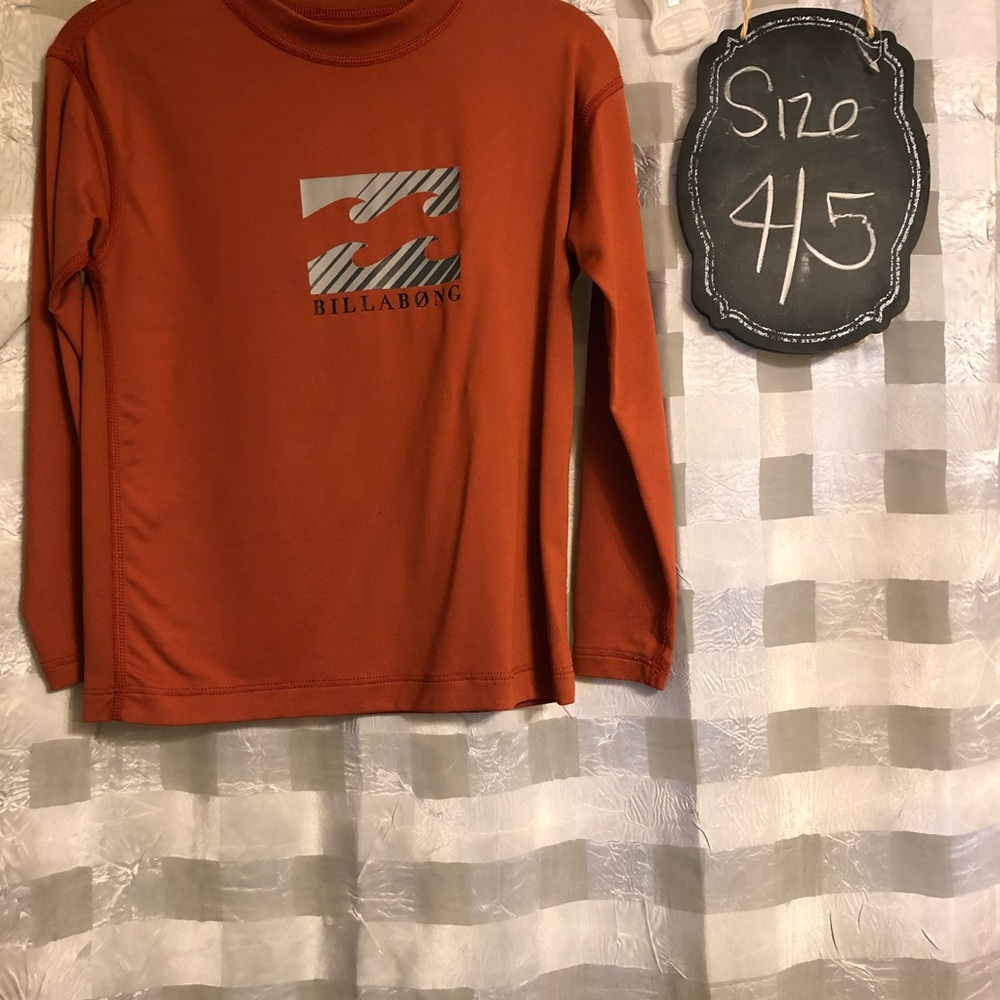 Billabong Kids' Burnt Orange Long Sleeve Tee